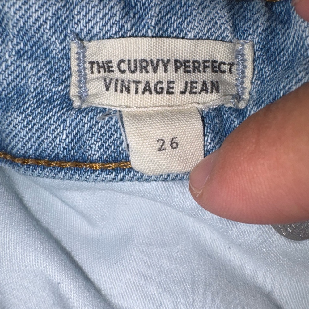 Madewell The Curvy Perfect Vintage Jean In A Light Blue Wash Women’s Size 26 - Picture 4 of 10